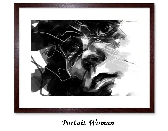 Portrait Woman Framed Print